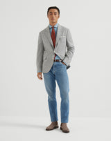 Comfort denim slim fit five-pocket trousers - Light Denim