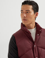 Techno satin down vest