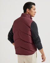 Techno satin down vest