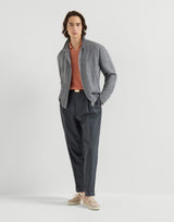 Apricot Cotton English rib knit polo