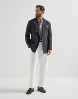 Hazelnut Linen easy fit short sleeve shirt with camp collar