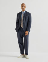 Lightweight Oxford basic fit shirt with spread collar - Azure