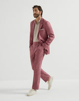 Slubbed virgin wool, silk and linen hopsack deconstructed Cavallo blazer