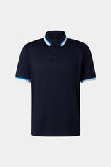 Arik functional short-sleeved top in Navy blue