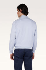 Half‑zip sweater in Piuma cotton with Typhoon® details - Skyride