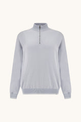 Half‑zip sweater in Piuma cotton with Typhoon® details - Skyride