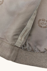 almond Blouson in wool and silk