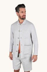 Griffin Chore overshirt in linen
