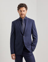 Blue pure travel wool blazer
