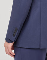 Blue pure travel wool blazer