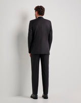 Suit in black wool
