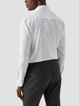 Solid Organic Signature Twill Shirt - Slim White