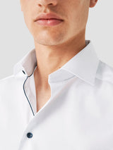Navy Details Signature Twill Shirt - Slim