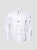 Navy Details Signature Twill Shirt - Slim