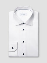 Navy Details Signature Twill Shirt - Slim