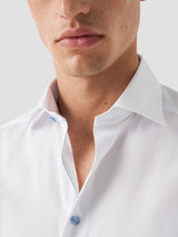 Light Blue Details Signature Twill Shirt