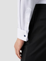 Solid Signature Twill Shirt - Slim Fit French Cuff