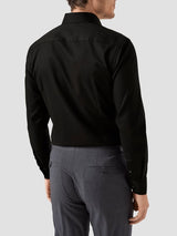 Solid Signature Twill Shirt - Black Contemporary