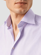 Solid Signature Twill Shirt - Purple Contemporary