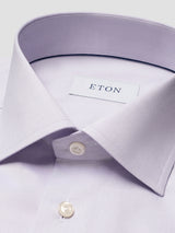 Solid Signature Twill Shirt - Purple Contemporary