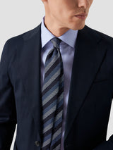 Slim Textured Twill Shirt - Blue