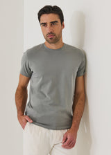 Pima Cotton Short Sleeve T-Shirt Pewter