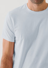 Pima Cotton Short Sleeve T-Shirt Blue Ice
