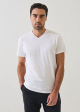Pima Cotton Stretch V-Neck T-Shirt Basic Colors