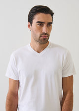 Pima Cotton Stretch V-Neck T-Shirt Basic Colors