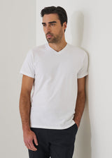 Pima Cotton Stretch V-Neck T-Shirt Basic Colors