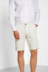 London men's chino bermuda in stretch gabardine regular fit in Sky Blue