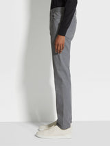 Light Grey Stretch Cotton Roccia Jeans