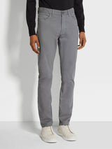 Light Grey Stretch Cotton Roccia Jeans