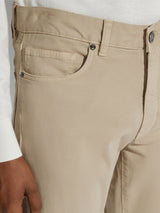 Light Beige Stretch Cotton Roccia Jeans