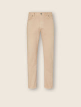 Light Beige Stretch Cotton Roccia Jeans