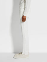 White Stretch Cotton Roccia Jeans