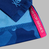 ICON CAMO TECH JERSEY POLO IN AZUL
