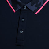 CAMO COLLAR PERFORMANCE PIQUÉ POLO