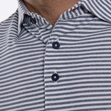 Lee Stripe Polo - Atlanta Blue/White