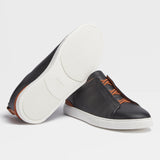 Triple Stitch Deerskin Sneaker