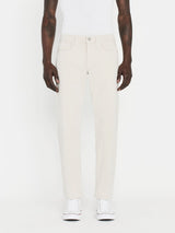 Milk Beige L'Homme Slim Brushed Twill