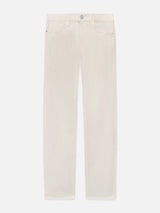 Milk Beige L'Homme Slim Brushed Twill