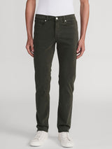 Olive L'Homme Slim Brushed Twill