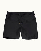 Mid-Length Lightweight Drawcord Swim Shorts in Night Iris