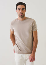 Pima Cotton Stretch Vintage Wash T-Shirt in Dune