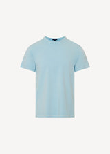 Pima Cotton Stretch Vintage Wash T-Shirt in Arctic Blue