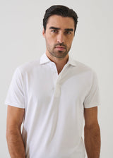 Pima Cotton Stretch Iconic Polo White