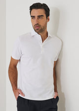 Pima Cotton Stretch Iconic Polo White