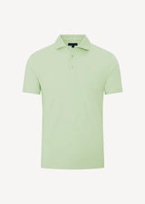 Pima Cotton Stretch Iconic Polo in Arctic in Pale Mint