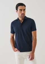 Pima Cotton Stretch Iconic Polo Midnight